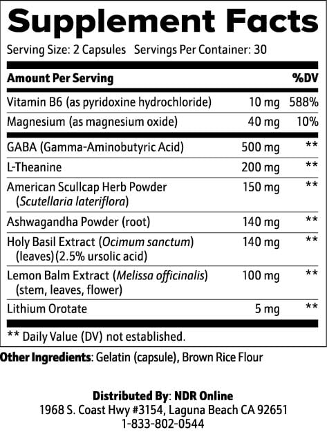 neuralift_supplement facts